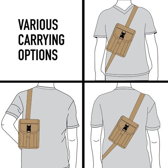 Rothco Olive Green Canvas Military Style Unisex Tactical Crossbody Shoulder Bag - Picture 8 of 10